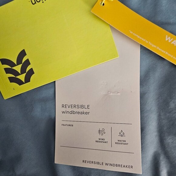 All In Motion Reversible Blue Windbreaker Fleece Jacket - Picture 3 of 10